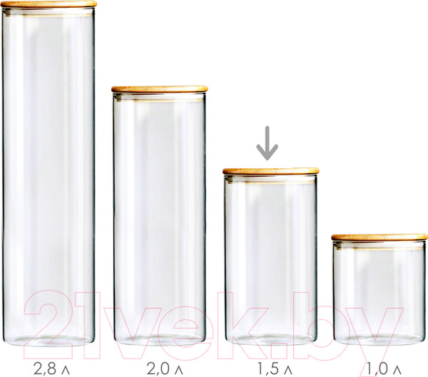 Изображение товара Емкость для хранения Appetite Studio BM2012-2R