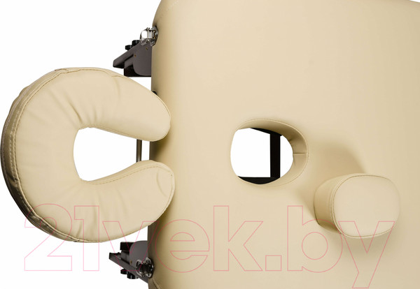 Изображение товара Массажный стол Atlas Sport Складной 3-с 70см XXL PRO с валиком с Memory Foam (деревянный/бежевый)