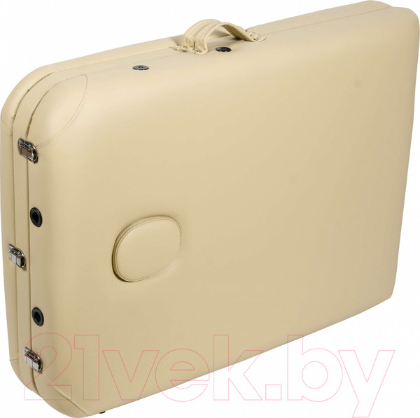 Изображение товара Массажный стол Atlas Sport Складной 3-с 70см XXL PRO с валиком с Memory Foam (деревянный/бежевый)