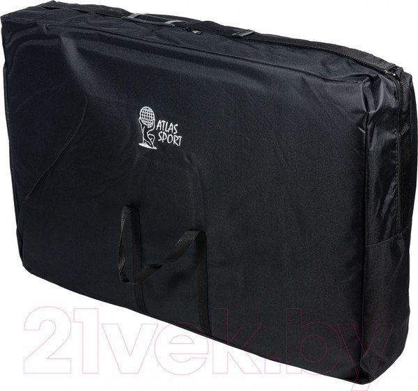 Изображение товара Массажный стол Atlas Sport Складной 3-с 70см XXL PRO с валиком с Memory Foam (деревянный/бежевый)