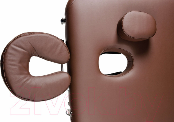 Изображение товара Массажный стол Atlas Sport Складной 3-с 70см XXL PRO с валиком с Memory Foam (деревянный/ коричневый)