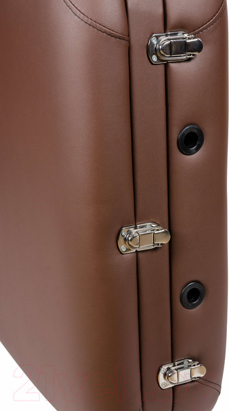 Изображение товара Массажный стол Atlas Sport Складной 3-с 70см XXL PRO с валиком с Memory Foam (деревянный/ коричневый)