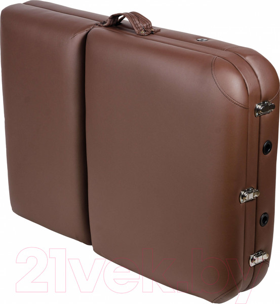 Изображение товара Массажный стол Atlas Sport Складной 3-с 70см XXL PRO с валиком с Memory Foam (деревянный/ коричневый)