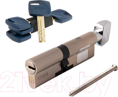 Изображение товара Цилиндровый механизм замка Apecs Premier XR-100 (45/55C)-C15-NI