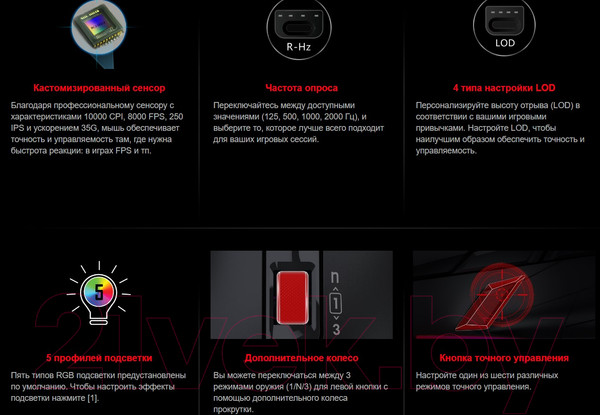 Изображение товара Мышь A4Tech Bloody W70 Max Panda (белый/черный)