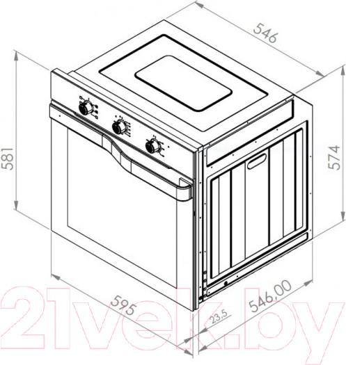 Изображение товара Электрический духовой шкаф Schtoff Decor 245