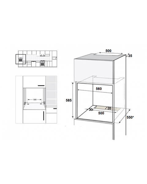 Изображение товара Электрический духовой шкаф Schtoff Decor 900