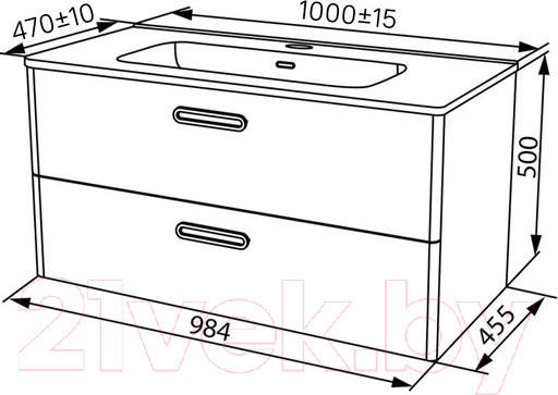 Изображение товара Тумба под умывальник IDDIS BRI10W1i95