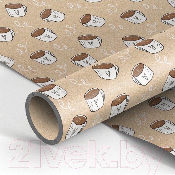 Изображение товара Бумага для оформления подарков Meshu Morning coffee / MS_46375