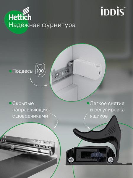 Изображение товара Тумба под умывальник IDDIS EDI10W1i95