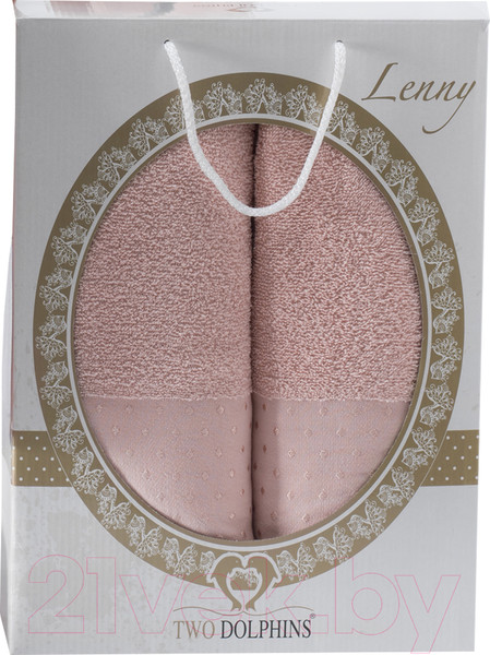 Изображение товара Набор полотенец Two Dolphins Lenny махра 50x90/70x140 / 9481 (пудра)