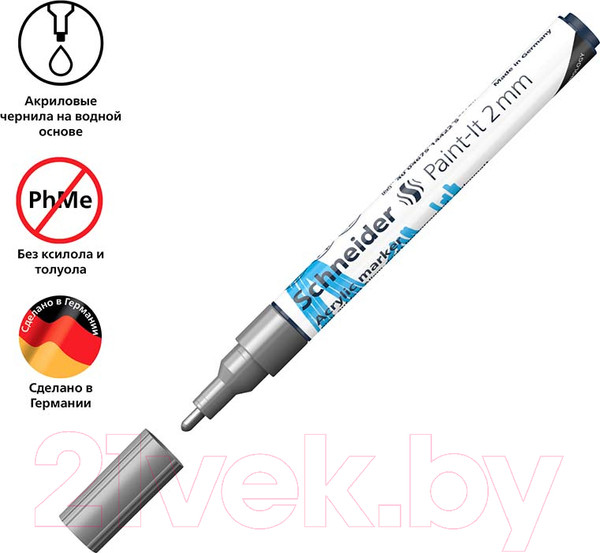 Изображение товара Маркер художественный Schneider Paint-It 310 / 120154 (серебряный)