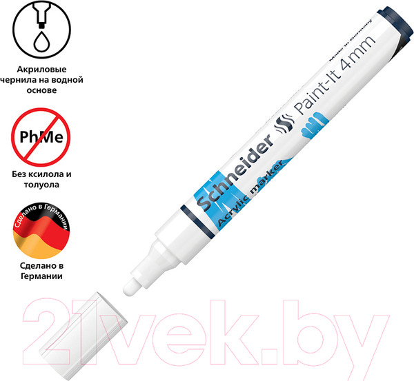 Изображение товара Маркер художественный Schneider Paint-It 320 / 120249 (белый)