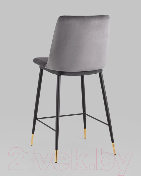Изображение товара Стул барный Stool Group Мелисса / FDC9055C DARK GREY FUT-81 (велюр темно-серый)