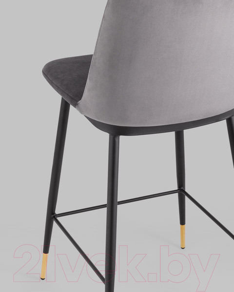 Изображение товара Стул барный Stool Group Мелисса / FDC9055C DARK GREY FUT-81 (велюр темно-серый)