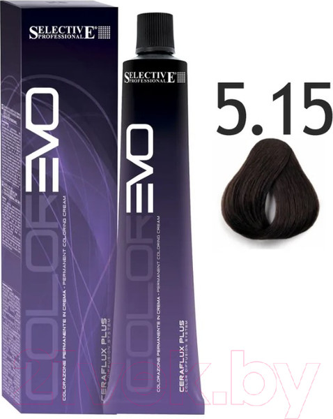 Изображение товара Крем-краска для волос Selective Professional Colorevo 5.15 / 84515 (100мл, каштановый)