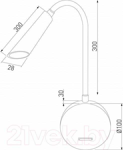 Изображение товара Бра Elektrostandard Stem 40120/LED (белый)