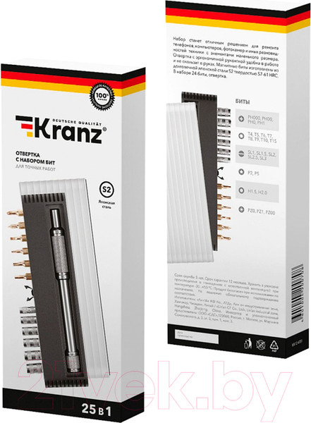 Изображение товара Отвертка Kranz RA-01 KR-12-4751