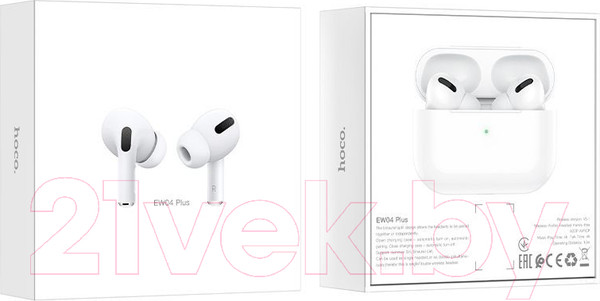 Изображение товара Беспроводные наушники Hoco EW04 Plus TWS (белый)