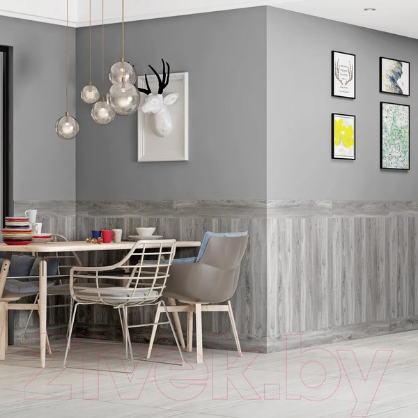 Изображение товара Комплект панелей ПВХ Lako Decor Самоклеящаяся 152.4x914.4мм Орех Американский / LKD-4813 (18шт)