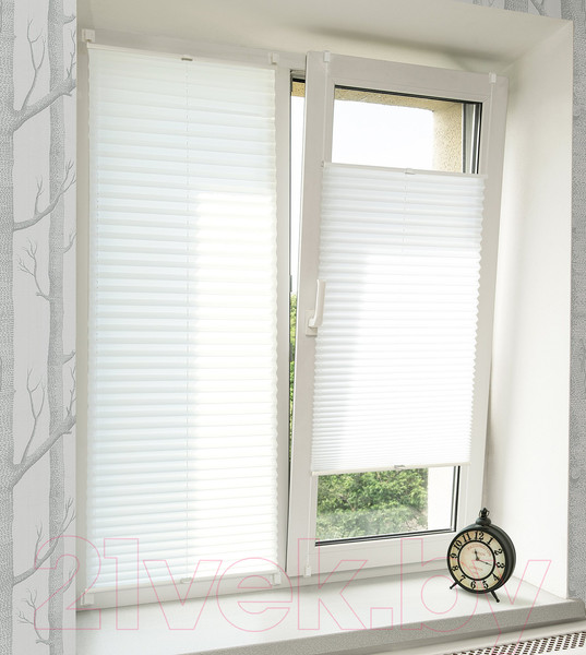 Изображение товара Штора-плиссе Delfa Basic Uni СПШ-3116 (52x160, белый)