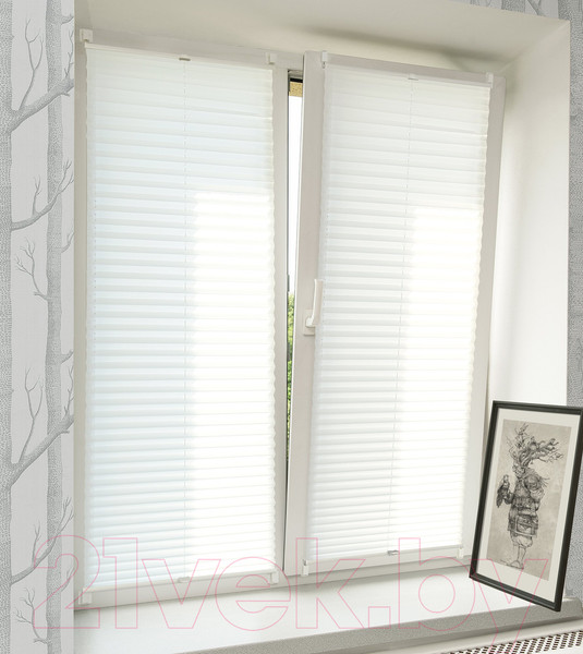 Изображение товара Штора-плиссе Delfa Basic Uni СПШ-3116 (73x160, белый)