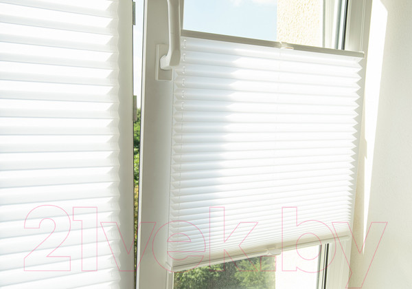 Изображение товара Штора-плиссе Delfa Basic Uni СПШ-3116 (81x160, белый)