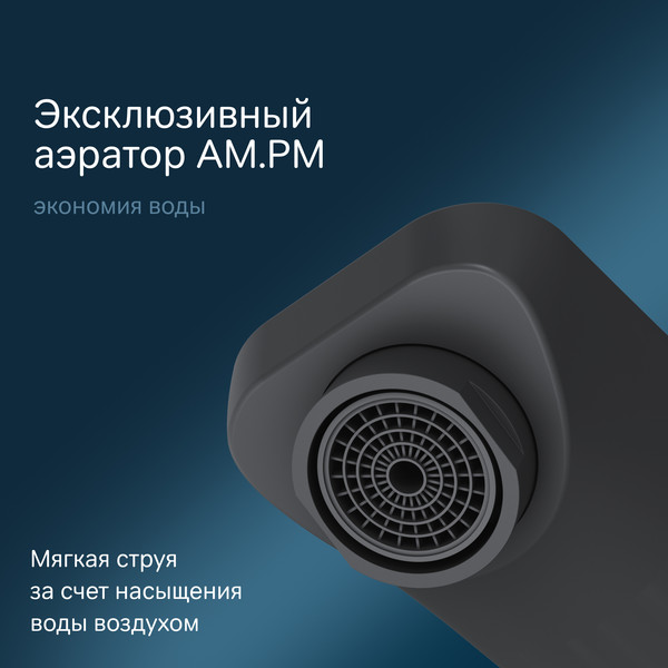 Изображение товара Смеситель AM.PM Gem F90A72222 (черный)