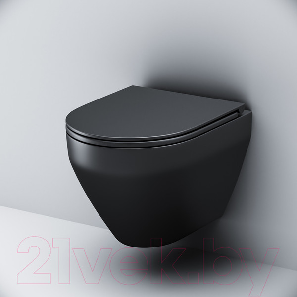 Изображение товара Унитаз подвесной AM.PM Spirit C701700MBSC (с сиденьем)