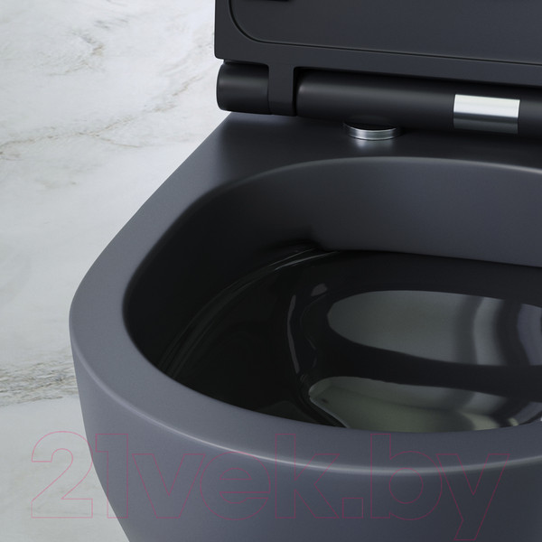 Изображение товара Унитаз подвесной AM.PM Spirit C701700MBSC (с сиденьем)