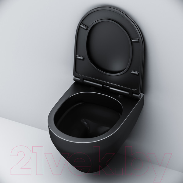 Изображение товара Унитаз подвесной AM.PM Spirit C701700MBSC (с сиденьем)