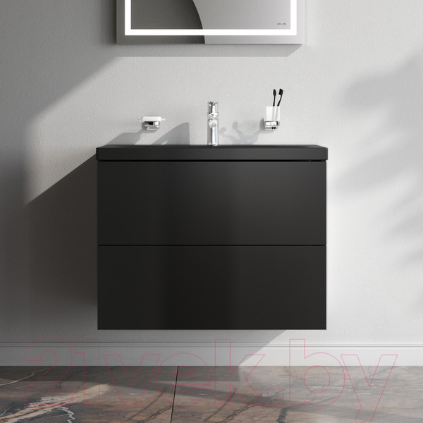 Изображение товара Тумба под умывальник AM.PM Gem M90FHX07522BM (черный матовый)