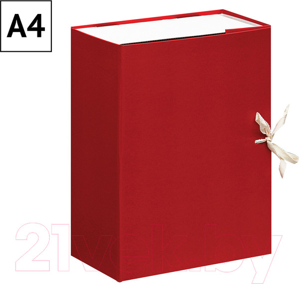 Изображение товара Коробка архивная OfficeSpace 284722 (красный)