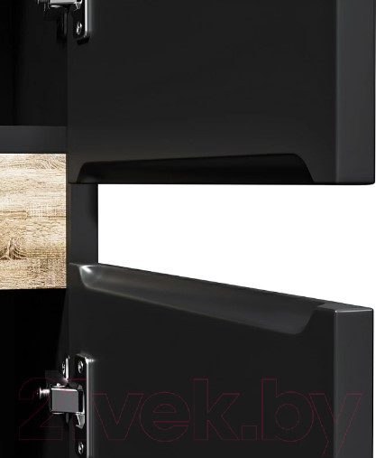 Изображение товара Шкаф-пенал для ванной AM.PM X-Joy M85ACHR0306BM (черный матовый)