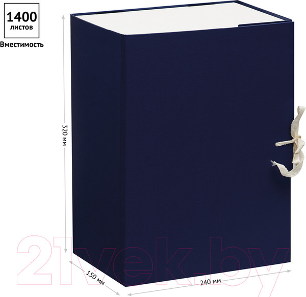 Изображение товара Коробка архивная OfficeSpace 284723 (синий)