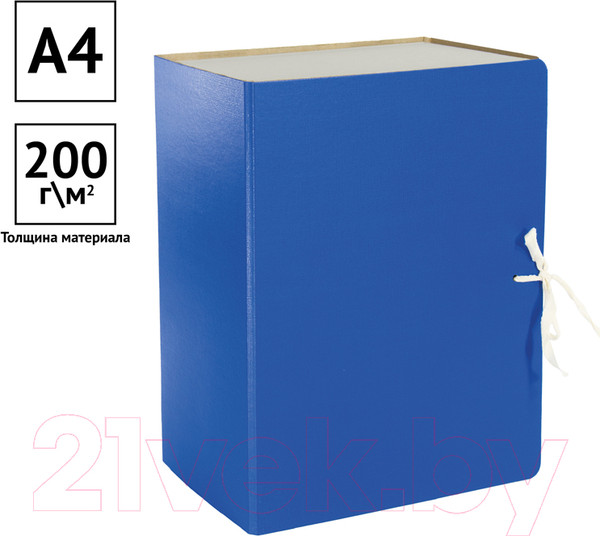 Изображение товара Коробка архивная OfficeSpace 318730 (синий)