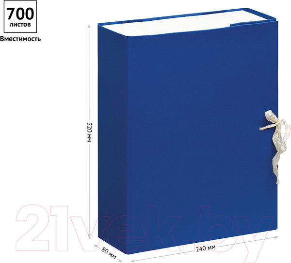 Изображение товара Коробка архивная OfficeSpace 284719 (синий)