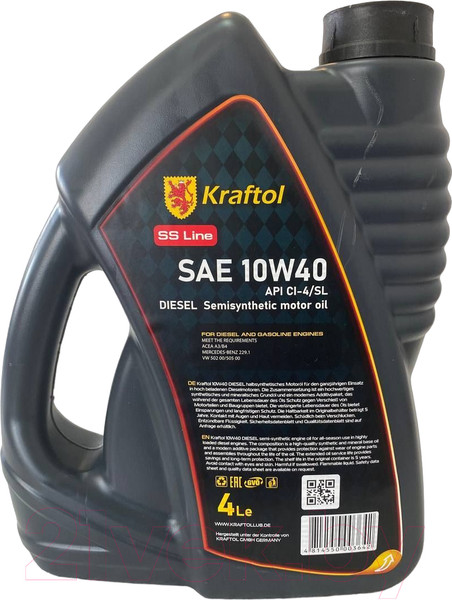 Изображение товара Моторное масло Kraftol Дизель A3/B4 10W40 / 3642