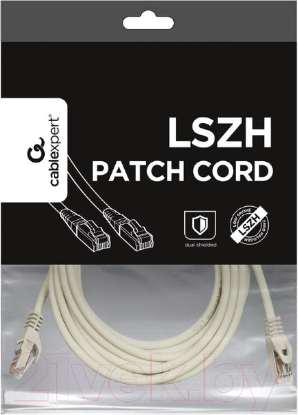 Изображение товара Кабель Gembird PP6A-LSZHCU-W-5M