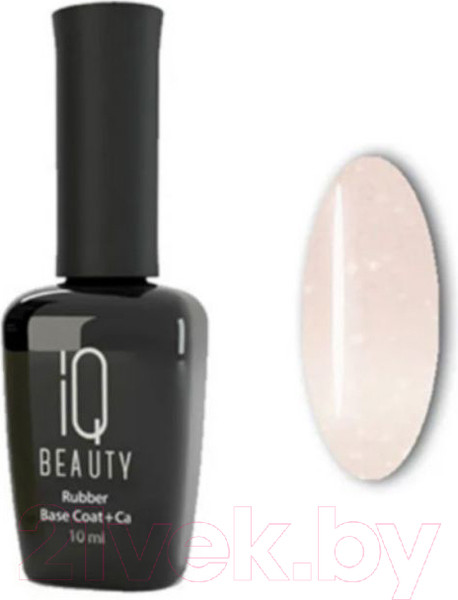 Изображение товара База для лака IQ Beauty Камуфлирующее покрытие №16 Нюд и золото (10мл)