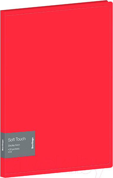 Изображение товара Папка для бумаг Berlingo Soft Touch / DB4_20982 (красный)
