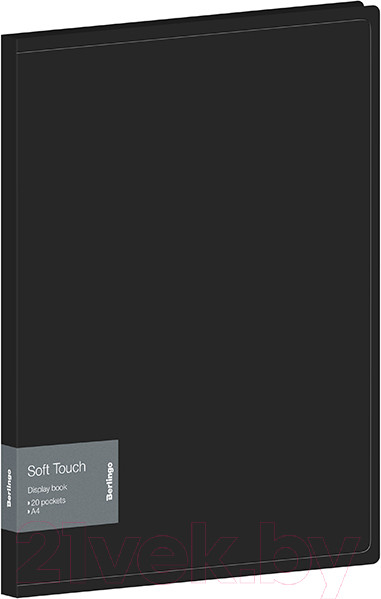 Изображение товара Папка для бумаг Berlingo Soft Touch / DB4_20980 (черный)