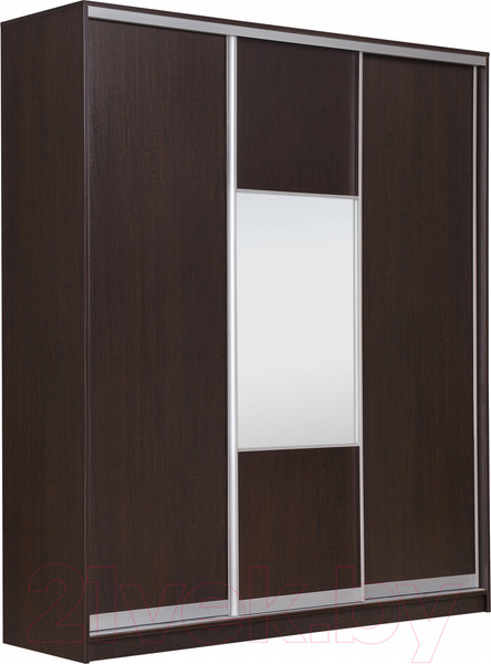 Изображение товара Шкаф-купе Рэйгрупп 203 VVX Elgon РГ-02.05 (венге/хром)