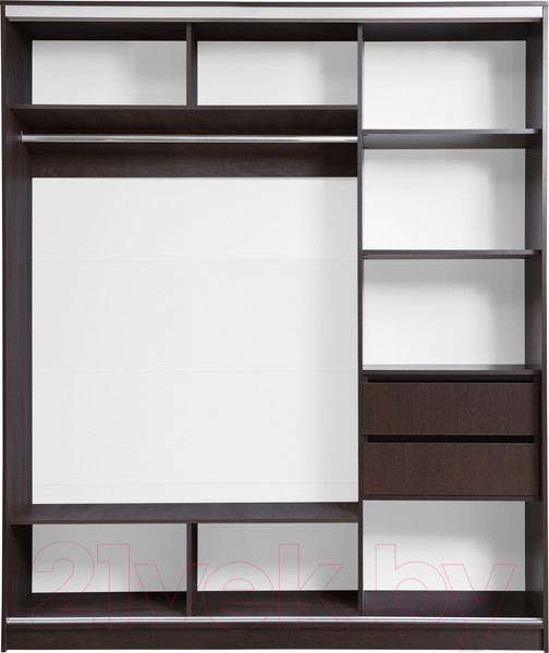 Изображение товара Шкаф-купе Рэйгрупп 176 VVX Elgon РГ-03.03 (венге/хром)