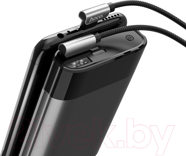 Изображение товара Кабель Hoco U42 Exquisite steel AM-microBM (1.2м, черный)