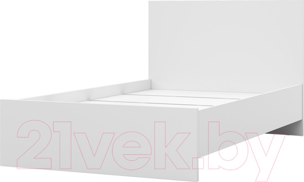 Изображение товара Полуторная кровать MySTAR Сноули 1200 ИВ-121.14 (белый)