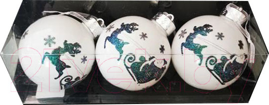 Изображение товара Набор шаров новогодних MONAMI KF22-2028 (3шт)