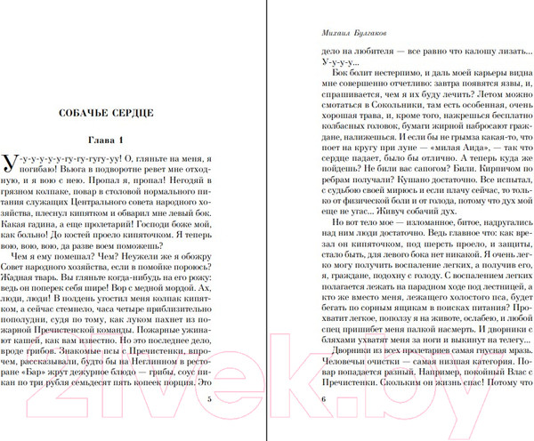 Изображение товара Книга Эксмо Собачье сердце / 9785041661380 (Булгаков М.)