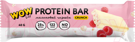 Изображение товара Набор протеиновых батончиков Prime Kraft Wowbar Crunch Малиновый чизкейк (15x40гр)