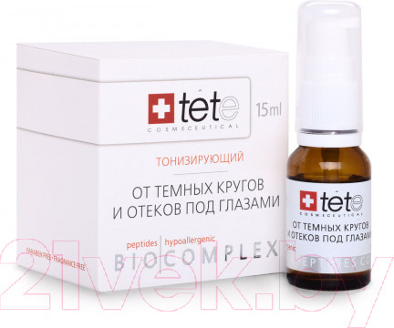 Изображение товара Сыворотка для век TETe Cosmeceutical Биокомплекс тонизирующий от отеков и темных кругов (15мл)
